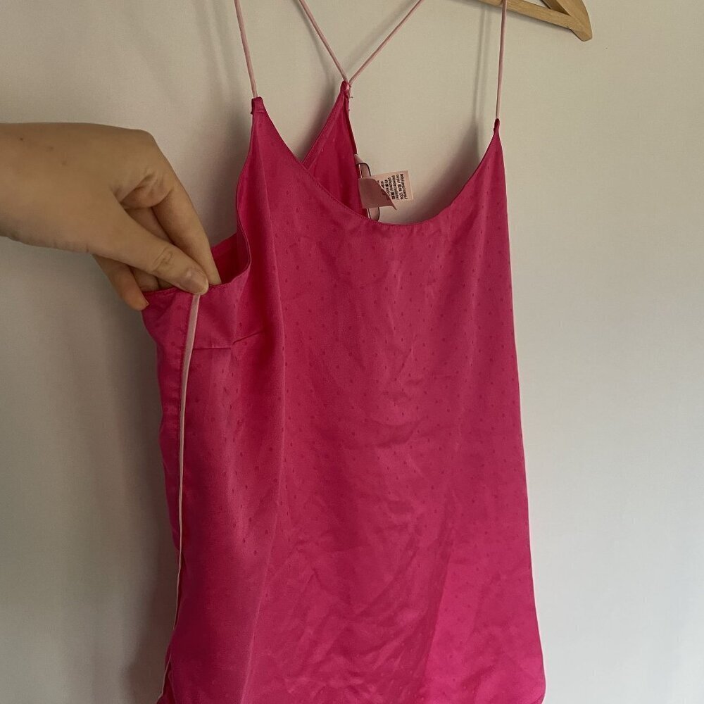 Victorias Secret Pink Polka Dot Cami Top women's size small lingerie light - Picture 3 of 6